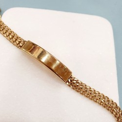 Βραχιόλι Χειροπέδα ανδρική από ατσάλι L316 σε χρυσό χρώμα 