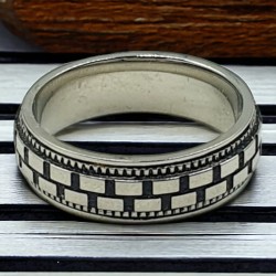 Δαχτυλίδι Βεράκι Jupiter από Ατσάλι 316L No 10