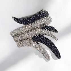 Δαχτυλίδι ασημένιο 925 με καρφωτά ζιργκόν Νούμερο 55/58