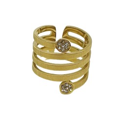 Δαχτυλίδι “line triple Gold