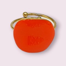 Δαχτυλίδι Jenimi από Aτσάλι & Σμάλτο σε Διάφορα Χρώματα 