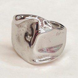 Δαχτυλίδι "Daphni" από ατσάλι L316 σε ασημένιο χρώμα νούμερο 7,8,9