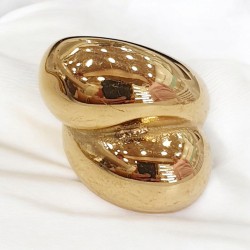 Δαχτυλίδι "Lio" από ατσάλι L316 σε χρυσό χρώμα νούμερο 7,8,9