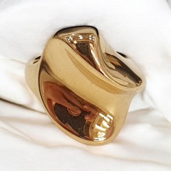 Δαχτυλίδι "Alis" από ατσάλι L316 σε χρυσό χρώμα νούμερο 7,8,9