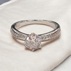 Δαχτυλίδι Emily από ασήμι 925 με ζιργκόν