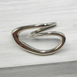 Γυναικείο Ιδιαίτερο Δαχτυλίδι από ατσάλι 316L σε ασημένιο χρώμα