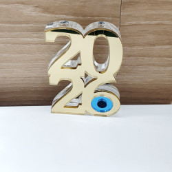 Διακοσμητικό γούρι 2026 με μάτι 