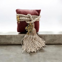 Diaxeirinis Διακοσμητικό γούρι 2025 μαξιλάρι με δέντρο ζωής με ματάκια 