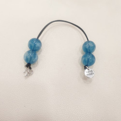 Μπεγλέρι γούρι 2026 με χάντρα γαλάζια