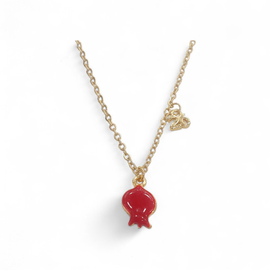 Κολιέ ρόδι γούρι 2026 σε χρυσό χρώμα από ατσάλι 316L 