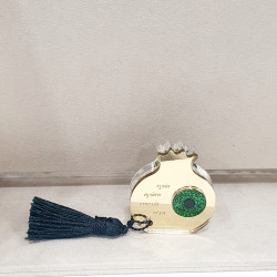 Γούρι διακοσμητικό ρόδι με ευχές αγάπη,υγεία,ευτυχία,τύχη από plexiglass καθρέπτης με μάτι