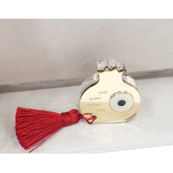 Γούρι διακοσμητικό ρόδι με ευχές αγάπη,υγεία,ευτυχία,τύχη από plexiglass καθρέπτης με μάτι