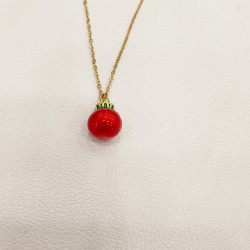 Κολιέ ρόδι γούρι 2026 σε χρυσό χρώμα από ατσάλι 316L