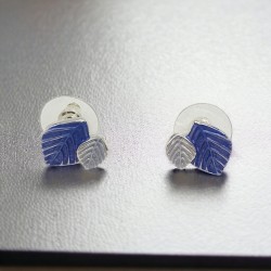 Κολιέ & Σκουλαρίκια Nature's Love με Σμάλτο σε Ντίζα blue edition