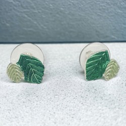 Κολιέ & Σκουλαρίκια Nature's Love με Σμάλτο σε Ντίζα green edition