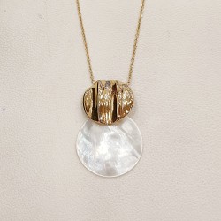 Κολιέ φίλντισι σε χρυσό χρώμα από ατσάλι 316L