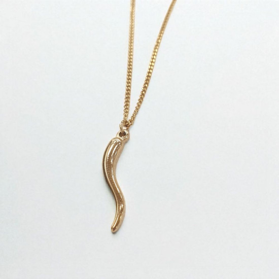 Κολιέ σταγόνα από ατσάλι 316L σε χρυσό χρώμα