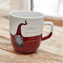 Κούπα Χριστουγεννιάτικη με νάνο Merry Christmas 