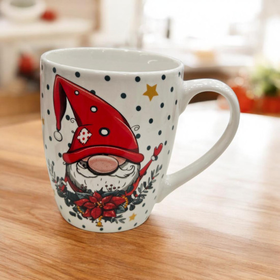 Κούπα Χριστουγεννιάτικη με νάνο Merry Christmas 