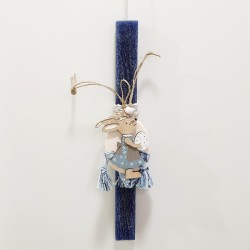 Λαμπάδα αρωματική με διακοσμητικό λαγουδάκι 