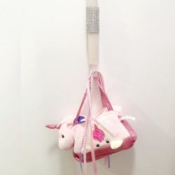 Λαμπάδα αρωματική με τσάντα με μονόκερο λούτρινο