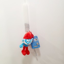 Λαμπάδα αρωματική με λούτρινο στρουμφάκι