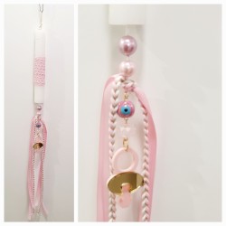 Λαμπάδα αρωματική με πιπίλα διακοσμητική και ματάκι