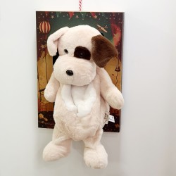 Λαμπάδα αρωματική με δώρο τσάντα λούτρινη σκύλος