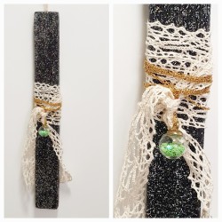 Λαμπάδα αρωματική με δώρο κολιέ μπάλα  