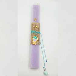 Πασχαλινή Λαμπάδα με Δώρο Κολιέ Ψάρι