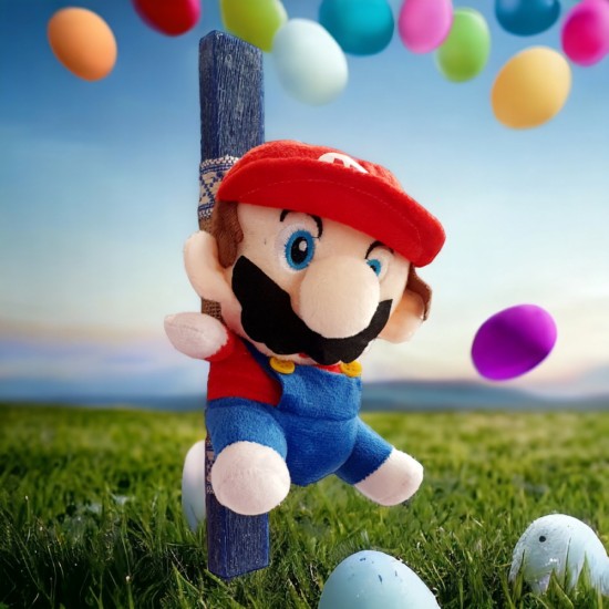 Λαμπάδα Mario με Δώρο Λούτρινο