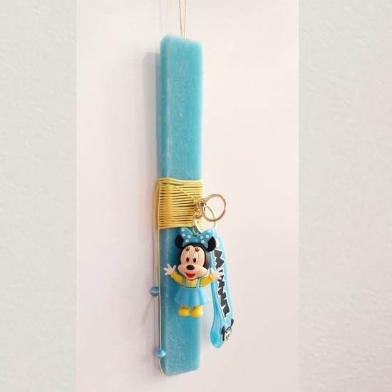 Πασχαλινή Λαμπάδα Minnie με Δώρο Μπρελόκ