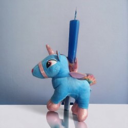 Λαμπάδα Μονόκερος με Δώρο Λούτρινο