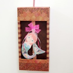 Λαμπάδα αρωματική γοργόνα κουτί σετ κοσμηματων DIY