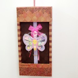 Λαμπάδα αρωματική πεταλούδα κουτί σετ κοσμηματων DIY