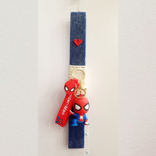 Πασχαλινή Λαμπάδα Μπλε Spiderman 
