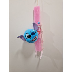 Λαμπάδα με μπάλα χνουδωτή Beanie Bables Disney Stitch