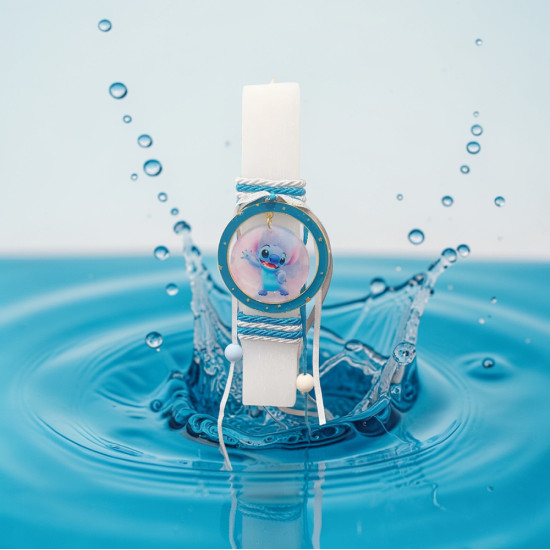 Λαμπάδα με διακοσμητικό Stitch