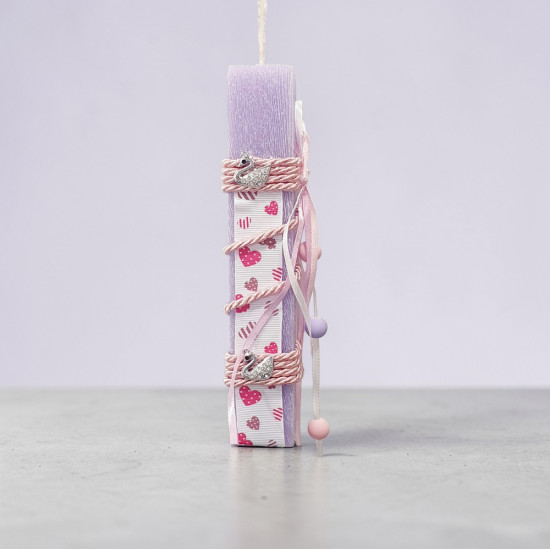 Λαμπάδα με διακοσμητικό κύκνος