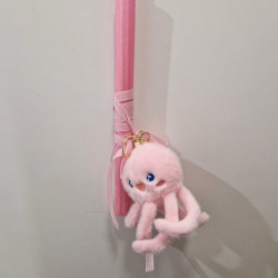 Λαμπάδα αρωματική με δώρο λούτρινο