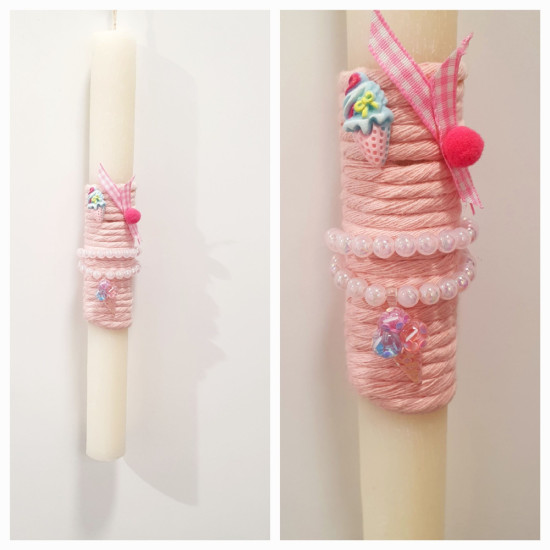 Λαμπάδα με βραχιόλι παγωτό 