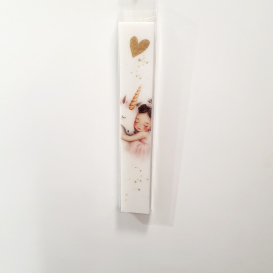 Λαμπάδα μονόκερος τύπωμα 