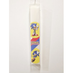 Λαμπάδα με τύπωμα Sonic 02