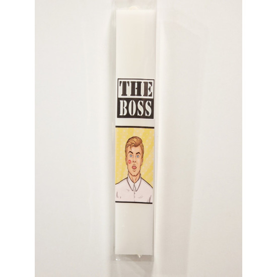 Λαμπάδα χιουμοριστική με τύπωμα "THE BOSS"