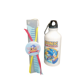 Λαμπάδα αρωματική Sonic με Δώρο Παγουρίνο