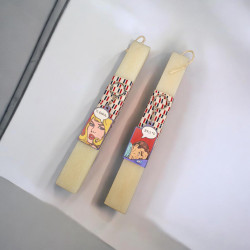 Λαμπάδα για ζευγάρι χιουμοριστική "Τι έχεις;" "37,1 °C"