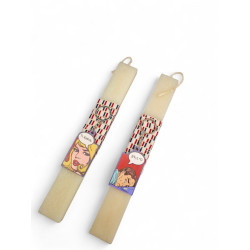 Λαμπάδα για ζευγάρι χιουμοριστική "Τι έχεις;" "37,1 °C"