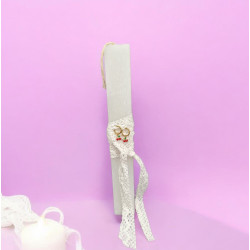 Λαμπάδα αρωματική με δώρο σκουλαρίκια κερασάκια από ατσάλι 316L