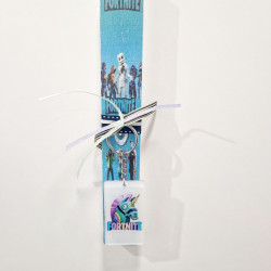 Λαμπάδα αρωματική με μπρελόκ και τύπωμα Fortinite