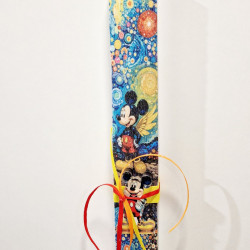 Λαμπάδα αρωματική με μινιατούρα και τύπωμα Mickey Mouse